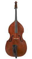 Double bass , made by Malcolm Healey